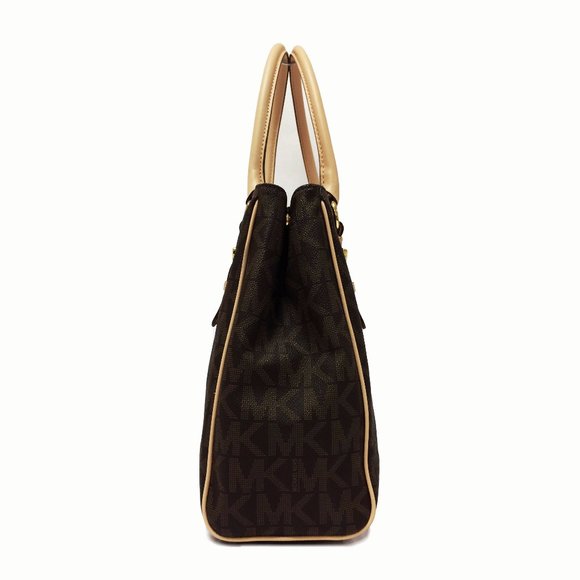 Michael by Michael Kors Monogram Brown Work Tote - Picture 2 of 9